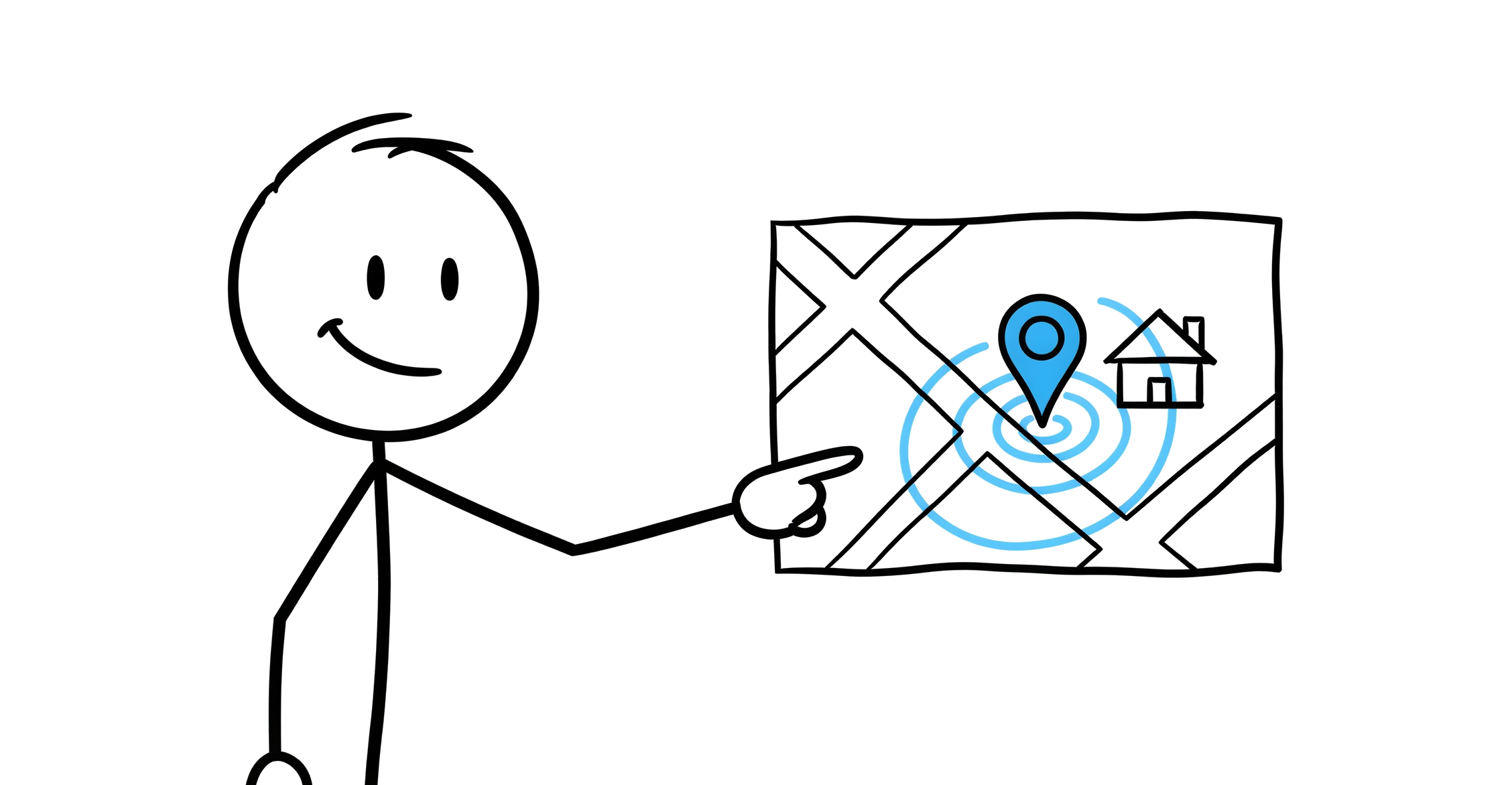 Your neighborhood with your targeting radius