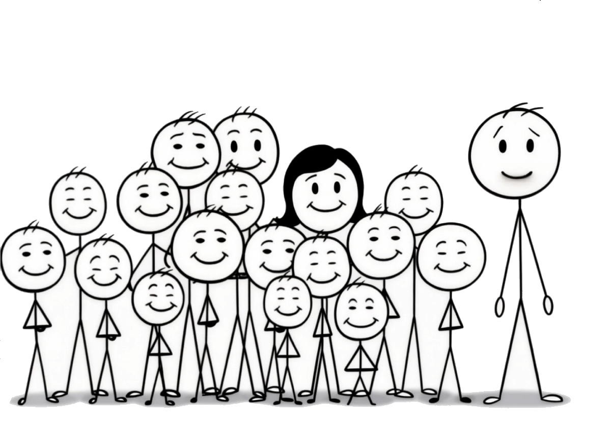 A crowd of your people