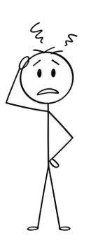 Frustrated stick figure