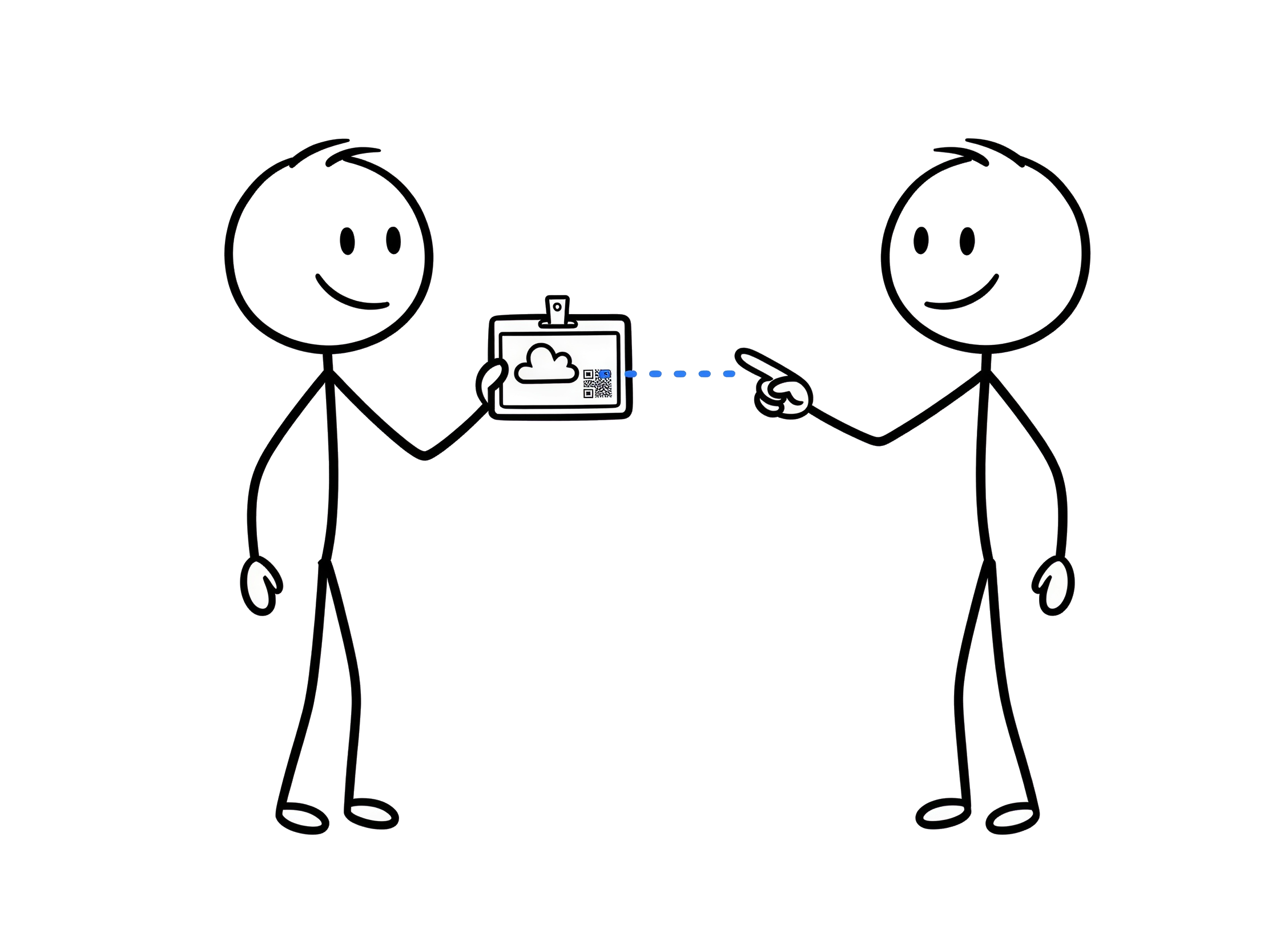 Your connect badge — a tap-to-connect link for your email signature